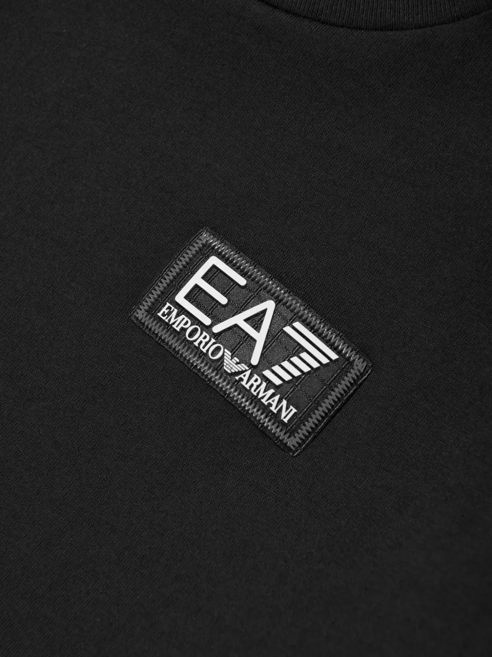 Emporio Armani Kids Katoenen T-shirt Zwart