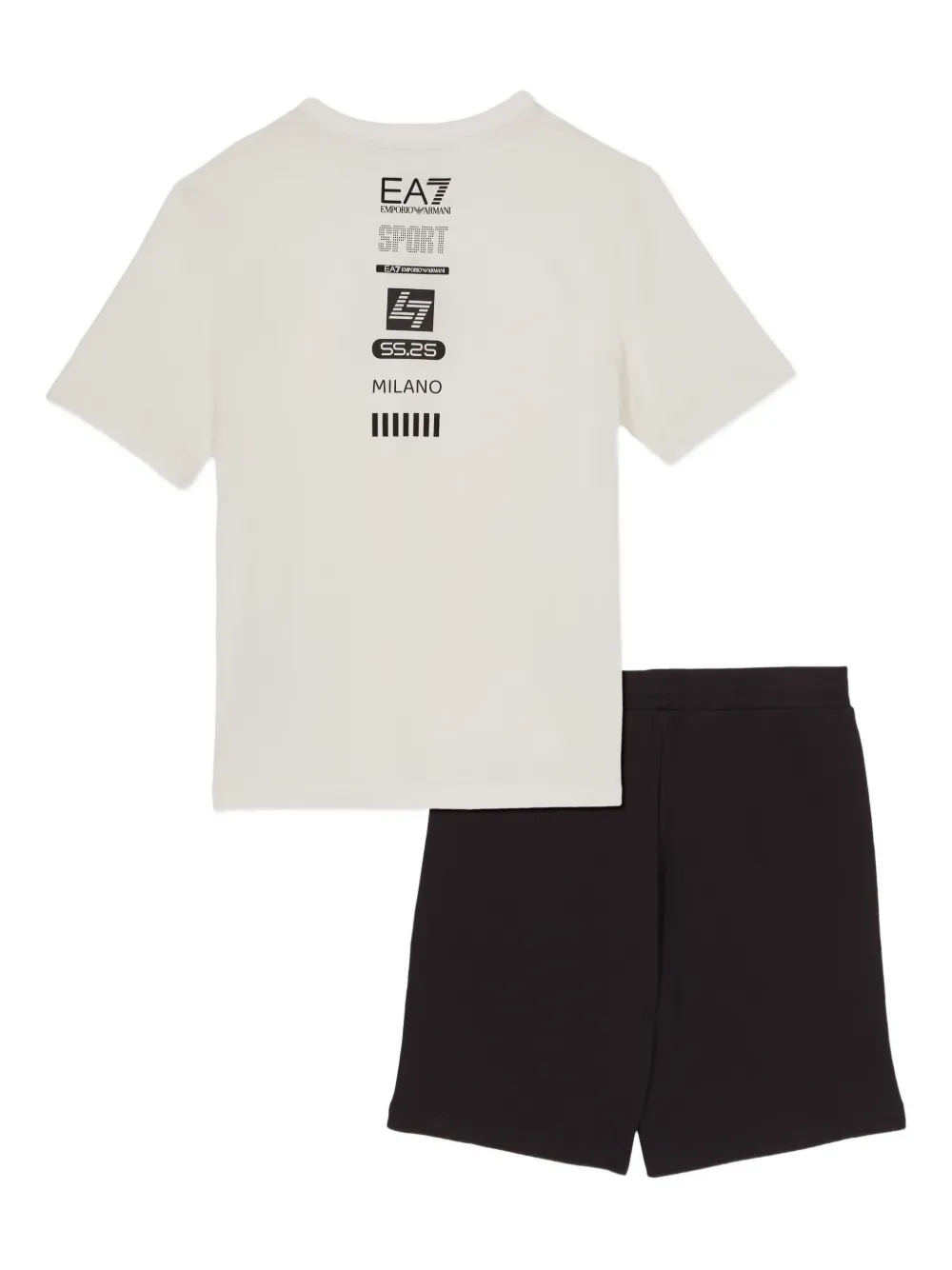 Emporio Armani Kids Trainingspak met logoprint Zwart
