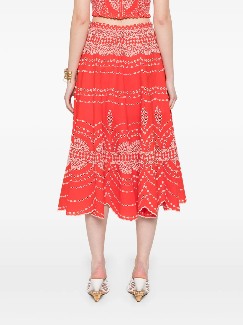 Charo Ruiz Ibiza Livvy midi-rok Rood