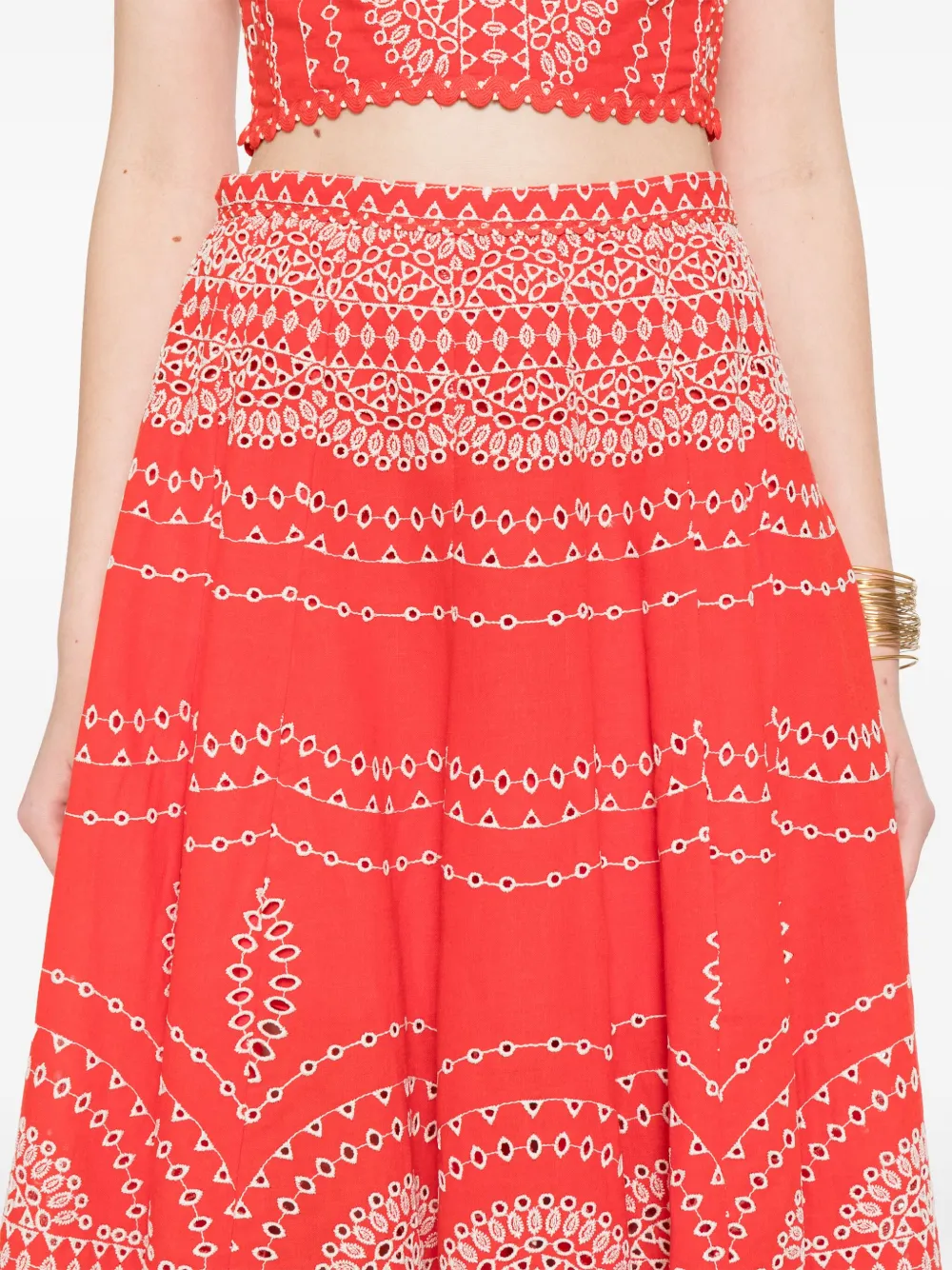 Charo Ruiz Ibiza Livvy midi-rok Rood