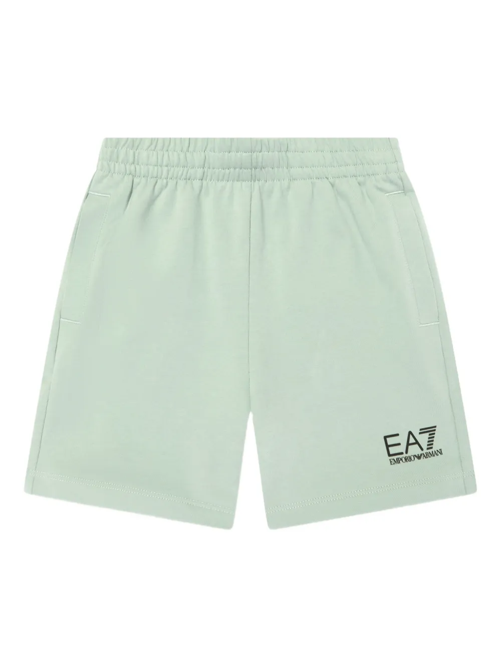 Emporio Ar i Kids Katoenen shorts Groen