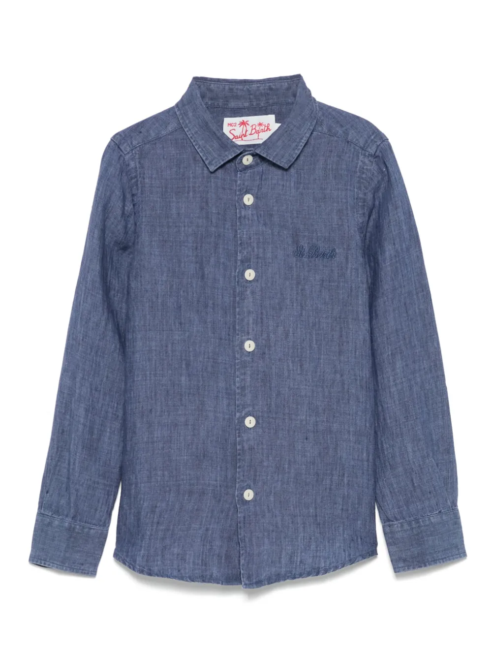 MC2 Saint Barth Kids Agnes shirt Blauw