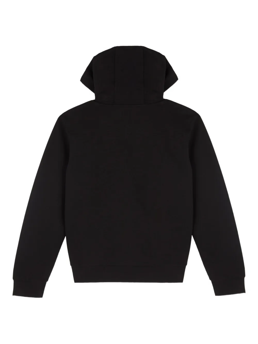 Emporio Armani Kids Katoenen hoodie Zwart