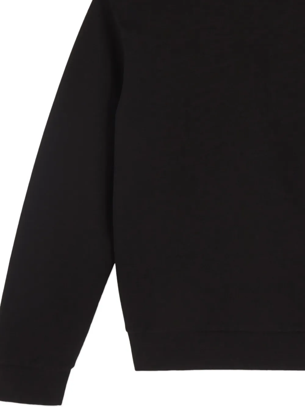 Emporio Armani Kids Katoenen hoodie Zwart