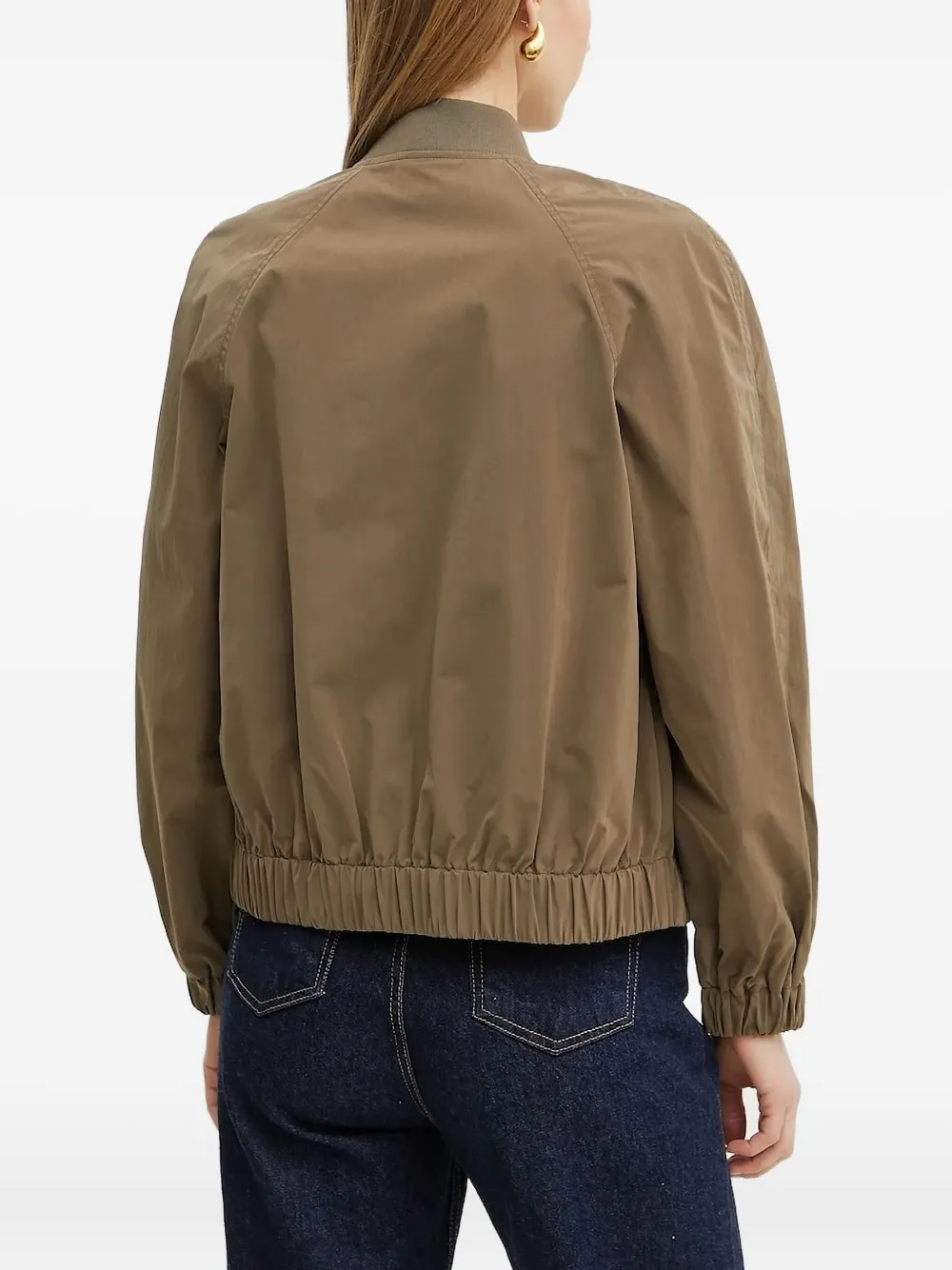 Armani Exchange Bomberjack met logoplakkaat Groen