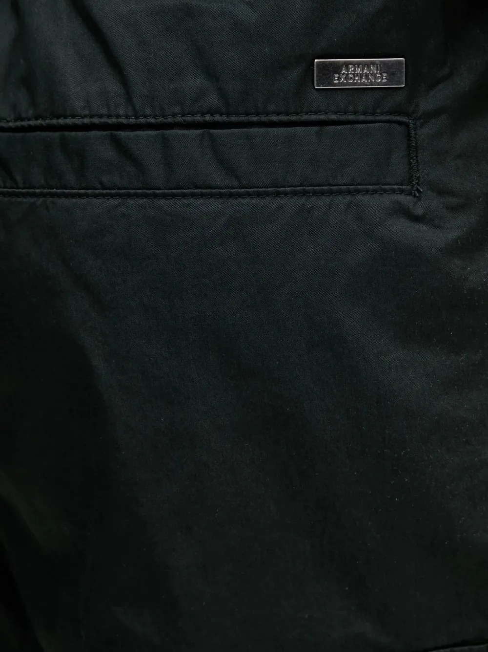 Armani Exchange Broek met cargo zak Zwart