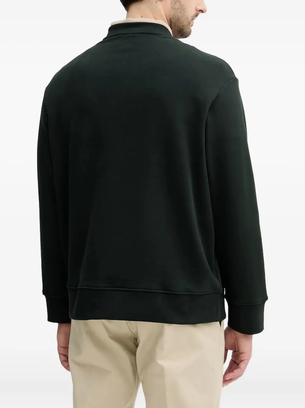 Armani Exchange logo striped sweatshirt - Zwart