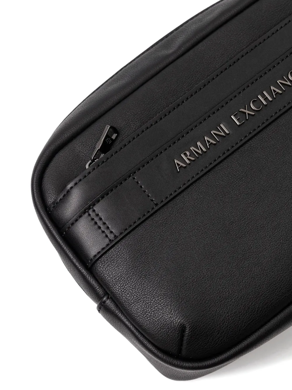 Armani Exchange Toilettas met logoprint Zwart