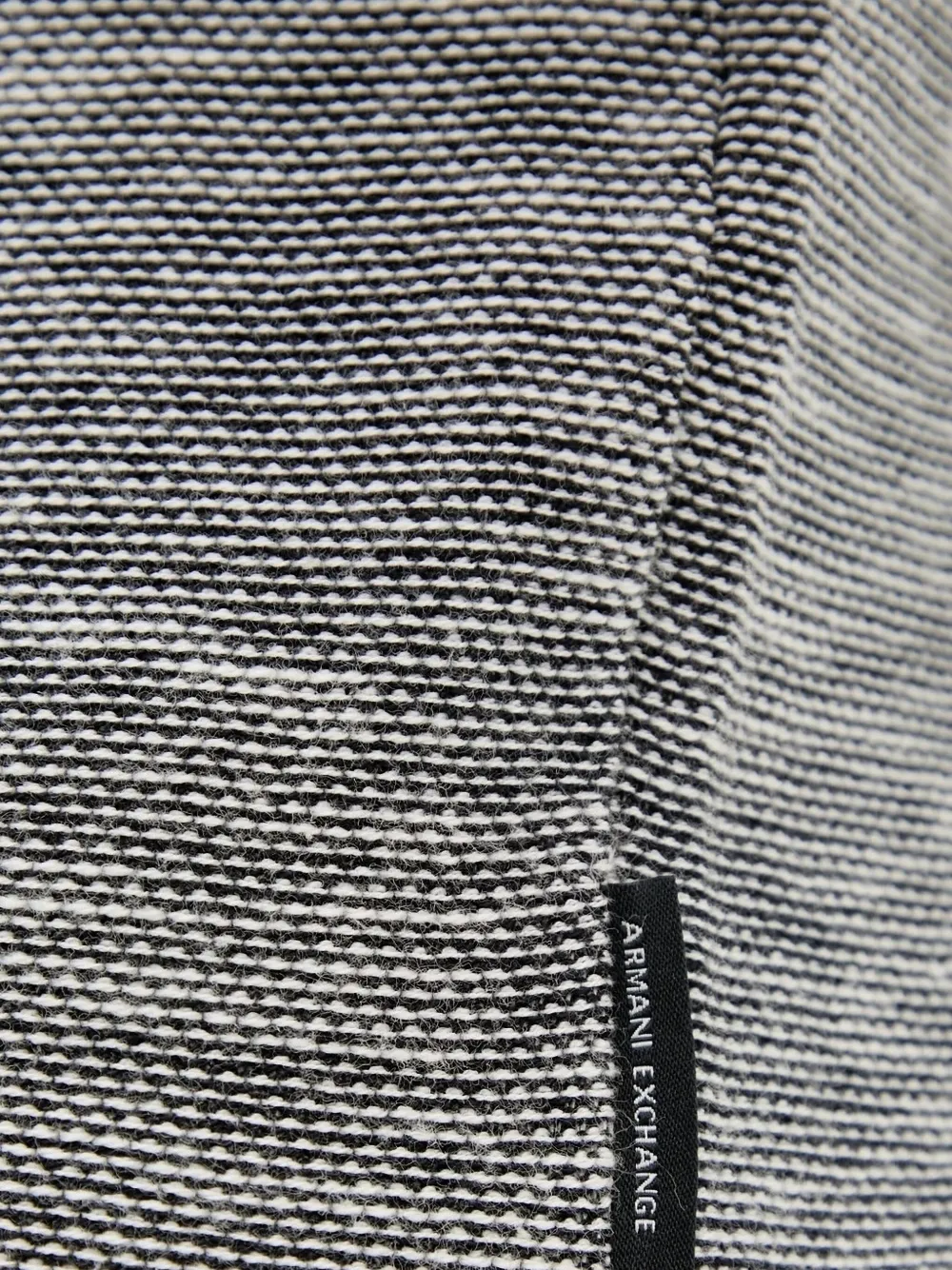 Armani Exchange textured-knit T-shirt Blauw