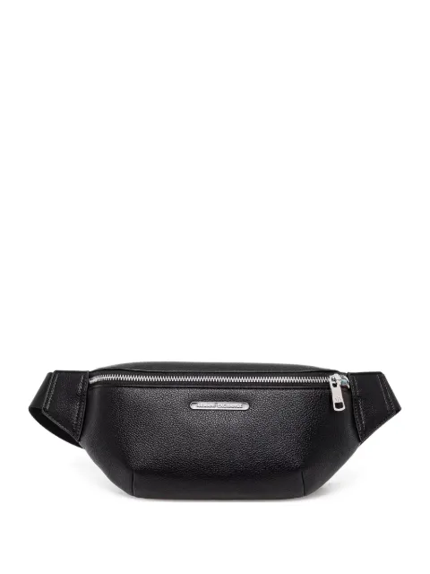 Armani Exchange textured leather belt bag