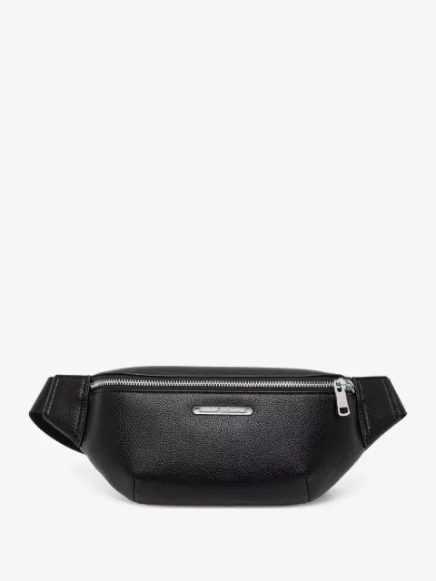 Armani Exchange textured leather belt bag