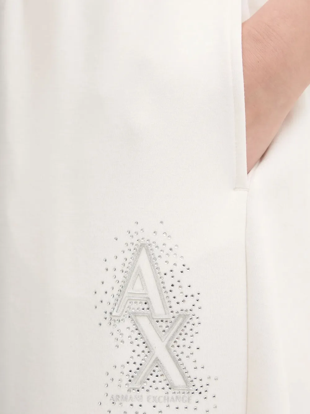 Armani Exchange Logo-detail Drawstring Trousers In Neutral