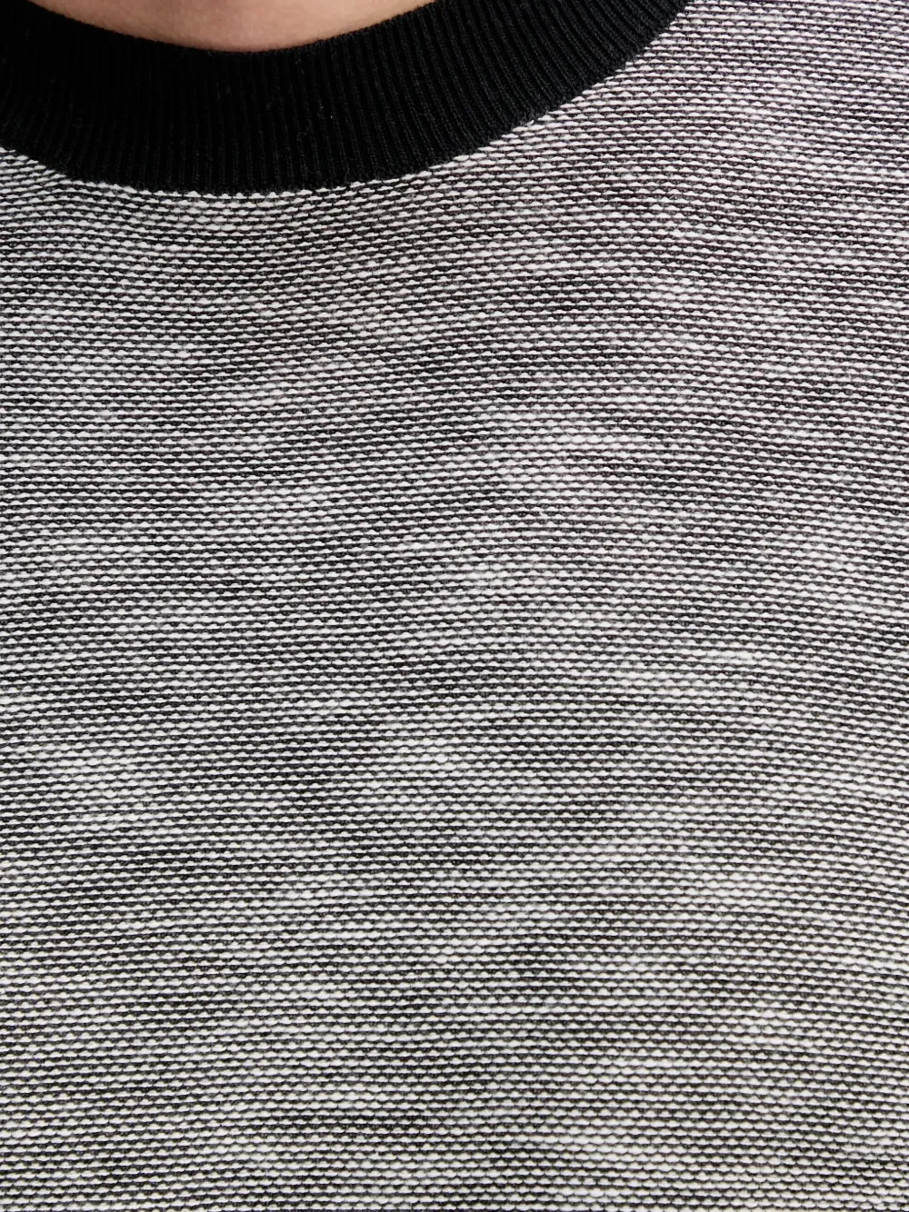 Armani Exchange Strukturiertes Strick-t-shirt In Gray