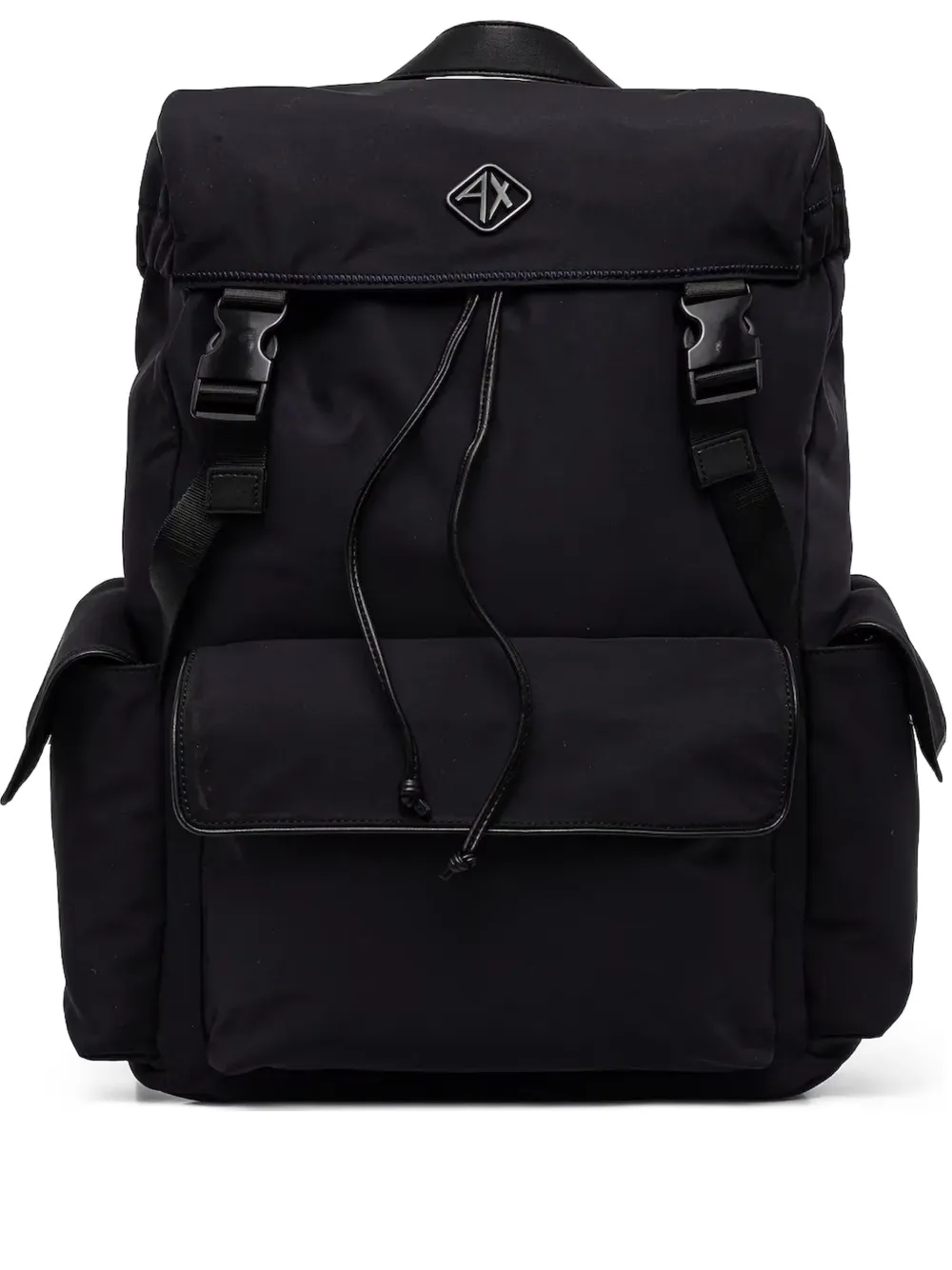 Armani Exchange drawstring-flap backpack | Black | Image 1