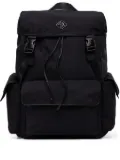 Armani Exchange drawstring-flap backpack - Black