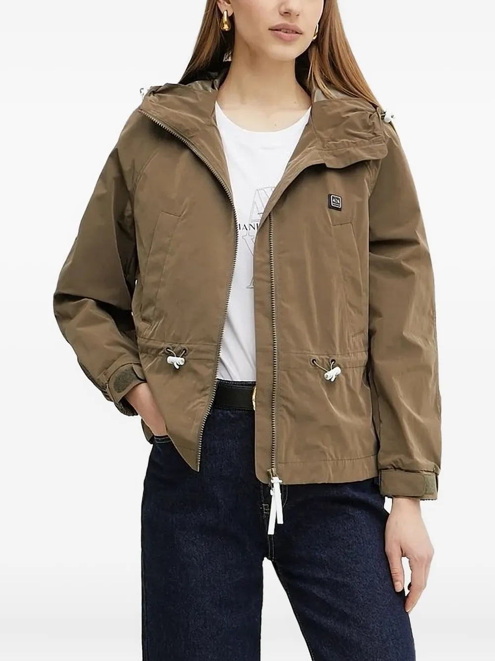 Armani Exchange hooded drawstring jacket Bruin