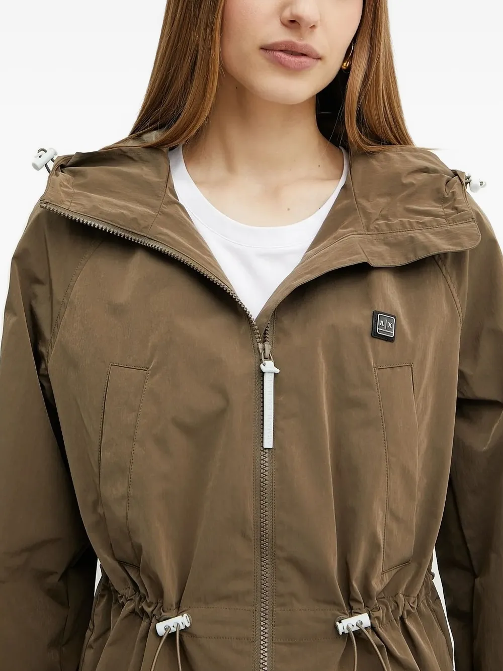 Armani Exchange hooded drawstring jacket Bruin