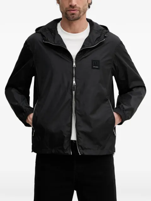 Armani Exchange logo-patch hooded jacket