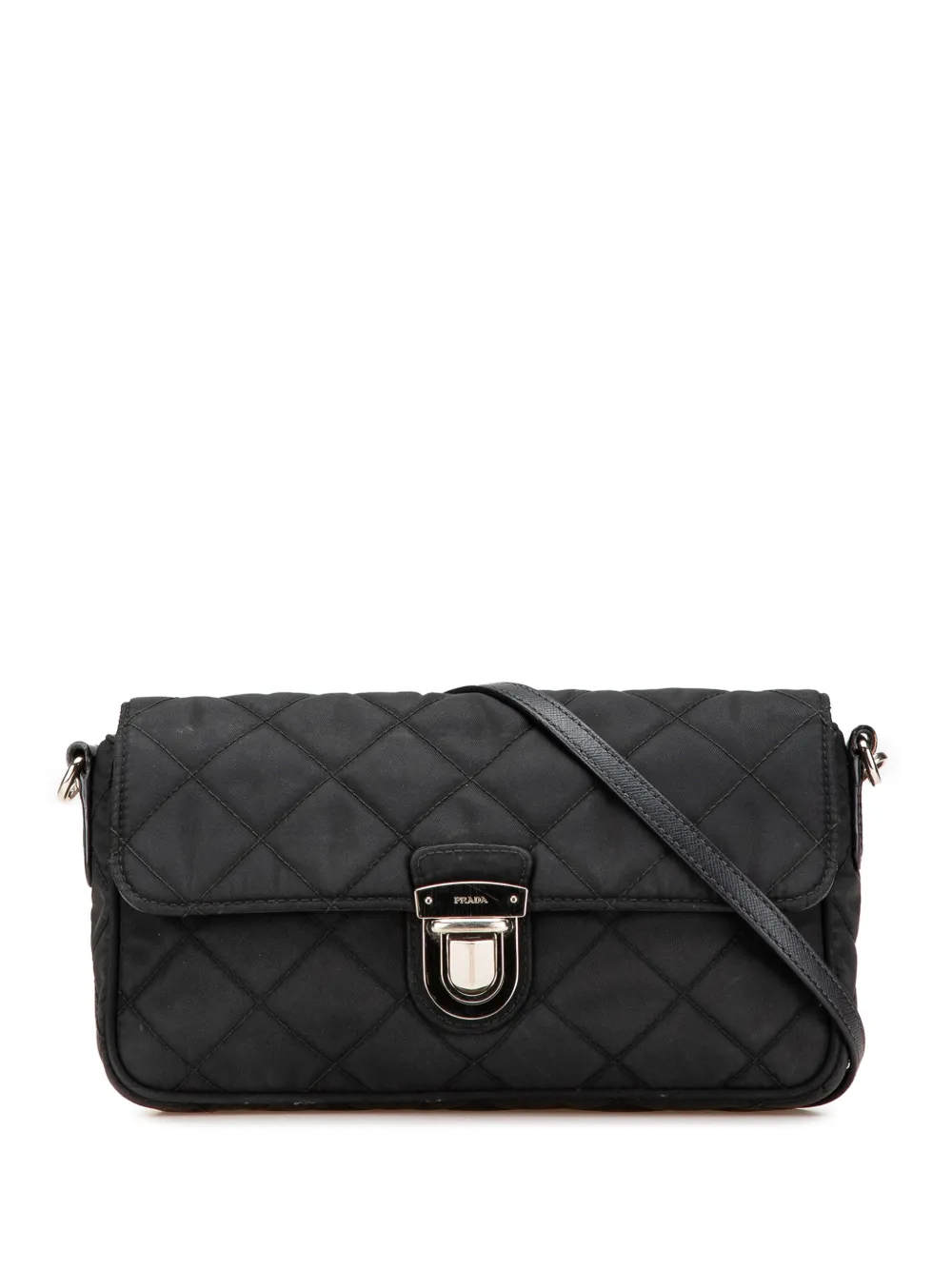 Prada Pre-Owned 2010-2024 Tessuto Impuntu crossbody bag | Black | Image 1