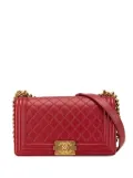 CHANEL Pre-Owned 2014 Old Medium Lambskin Boy Flap crossbody bag - Red