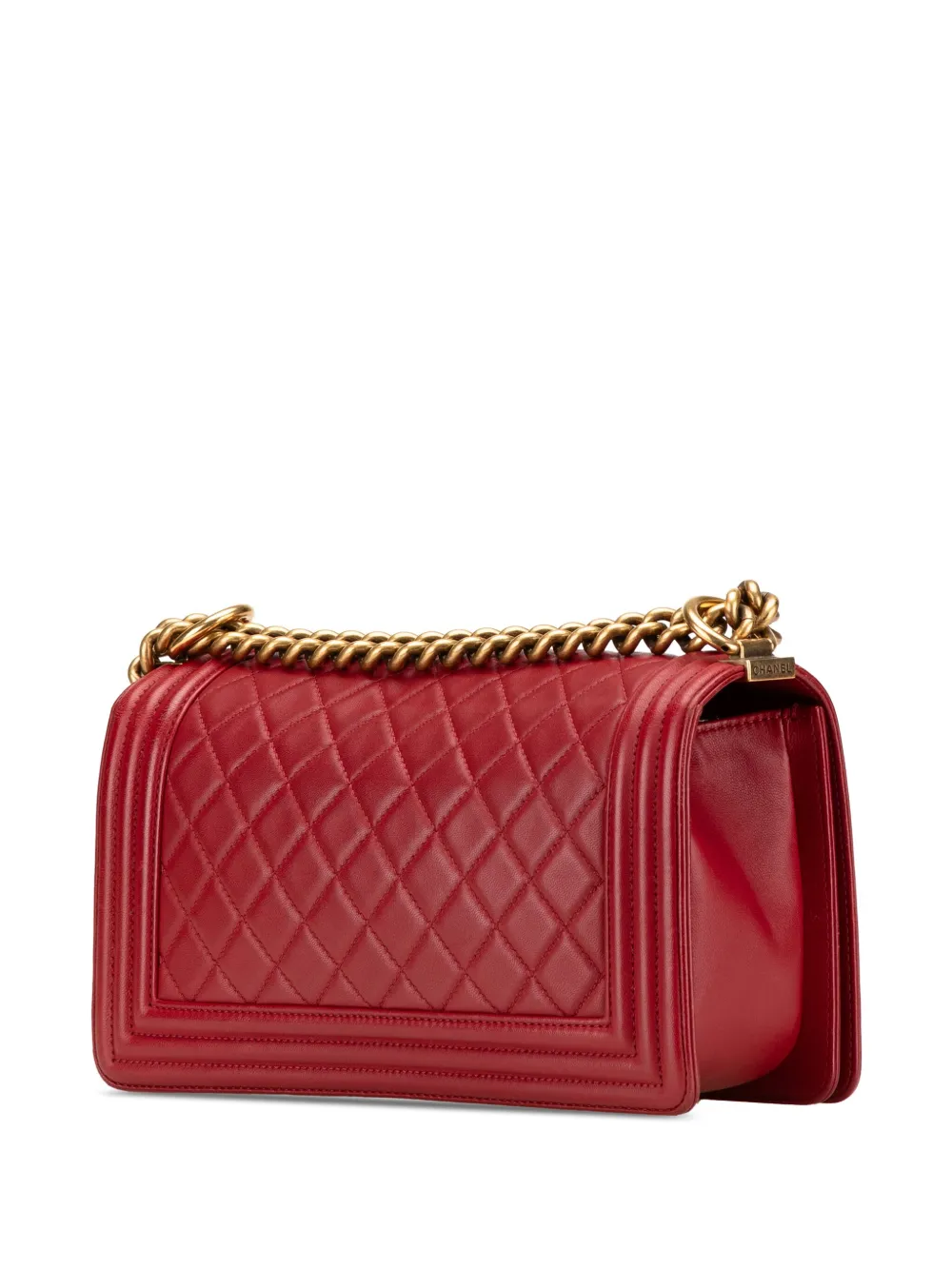 CHANEL Pre-Owned 2014 Old Medium Lambskin Boy Flap crossbody bag | Pre-Owned | Image 2