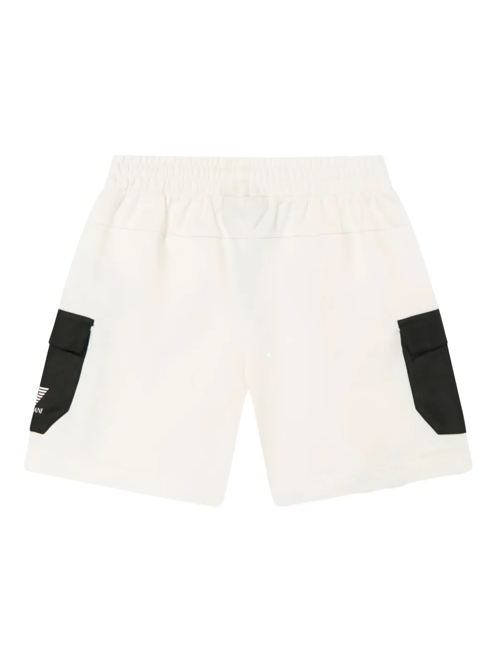 Emporio Armani Kids Katoenen shorts Wit