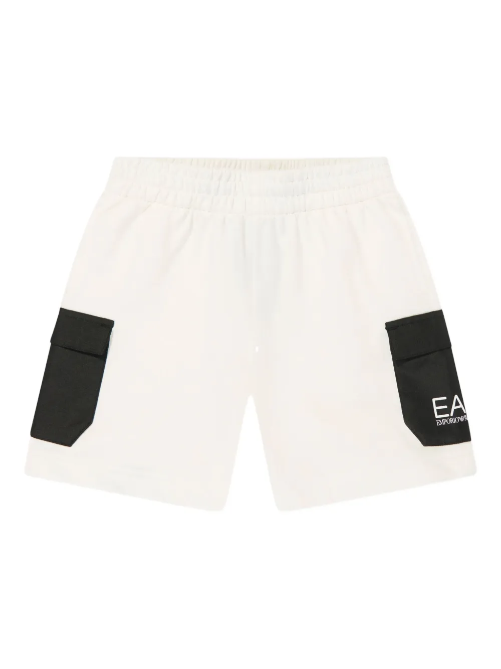 Emporio Ar i Kids Katoenen shorts Wit