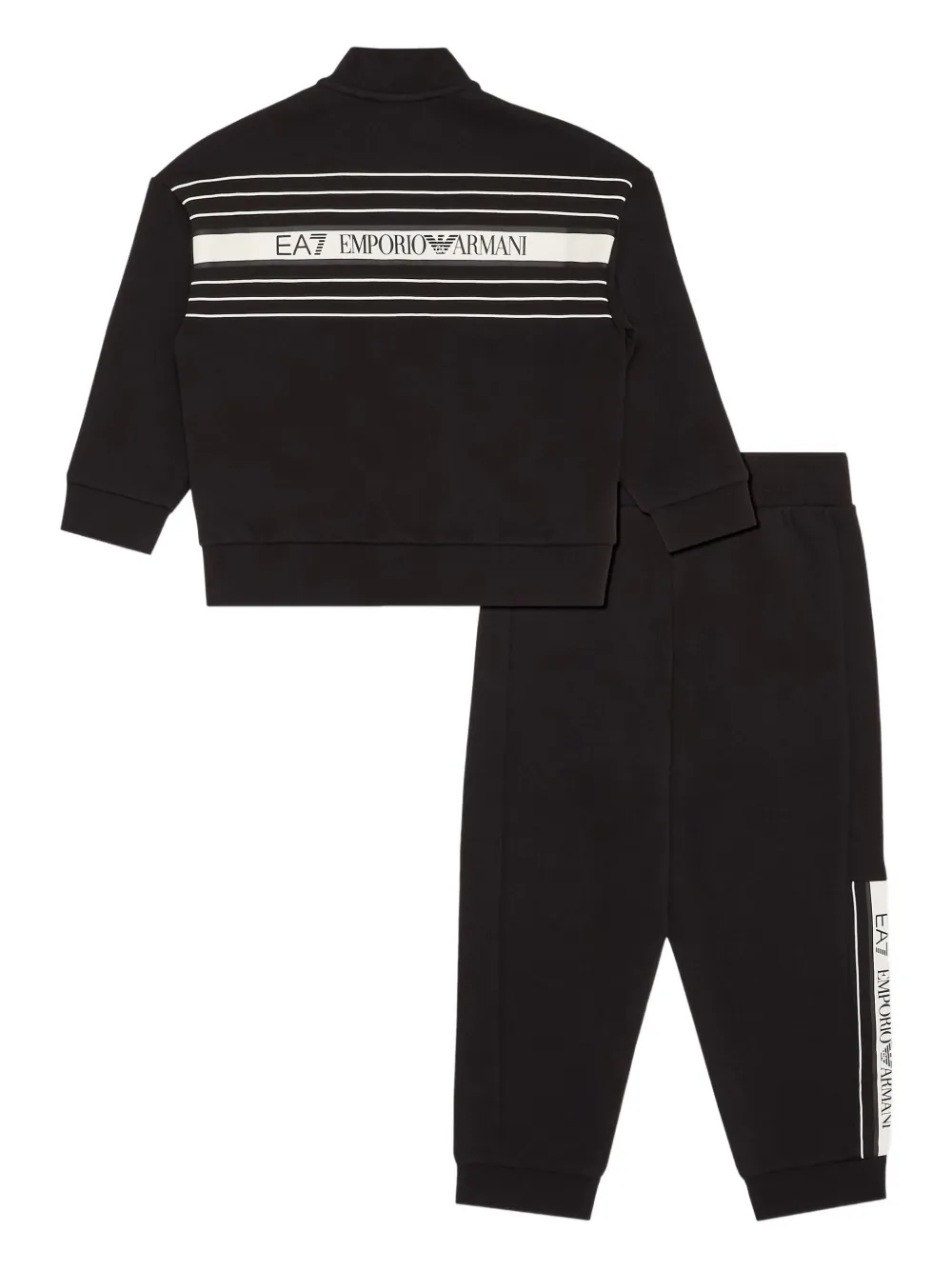 Emporio Armani Kids Trainingspak met logoprint Zwart