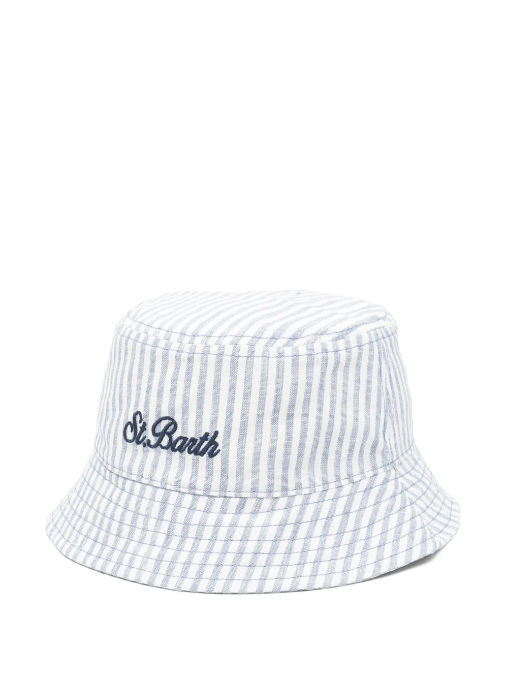 MC2 Saint Barth Kids ストライプ バケットハット - ブルー MC2 Saint Barth Kids ストライプ バケットハット - ブルー