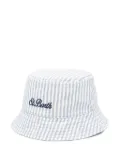 MC2 Saint Barth Kids striped bucket hat - Blue