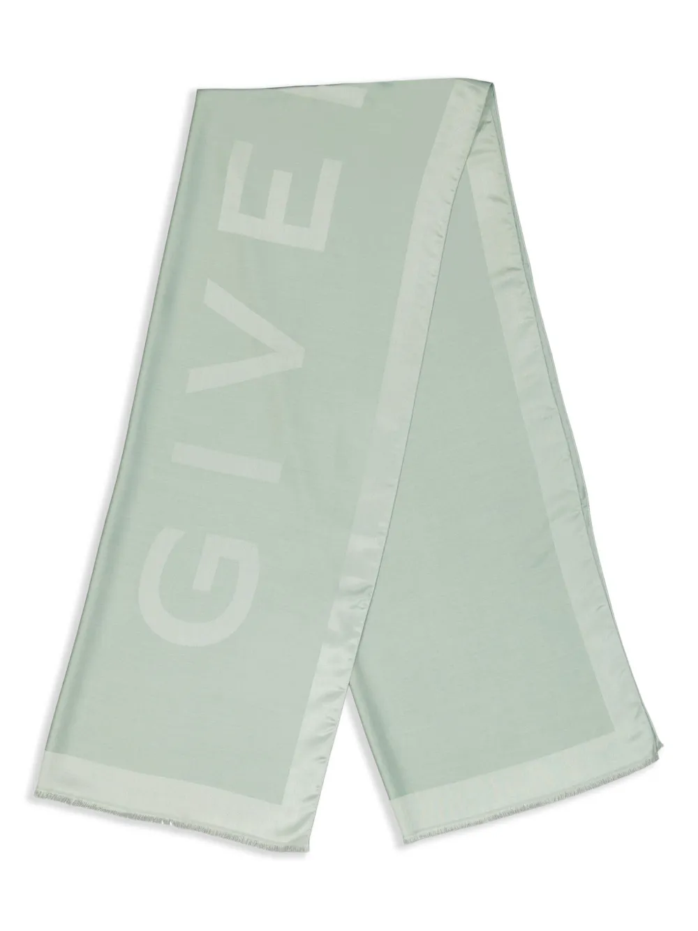 Givenchy logo-jacquard scarf | Green | Image 1