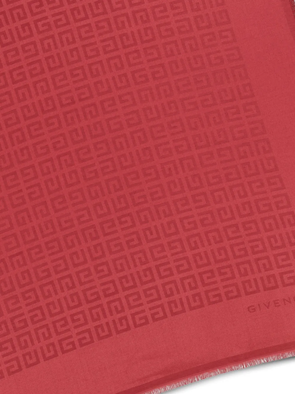 Givenchy Sjaal met 4G print Rood