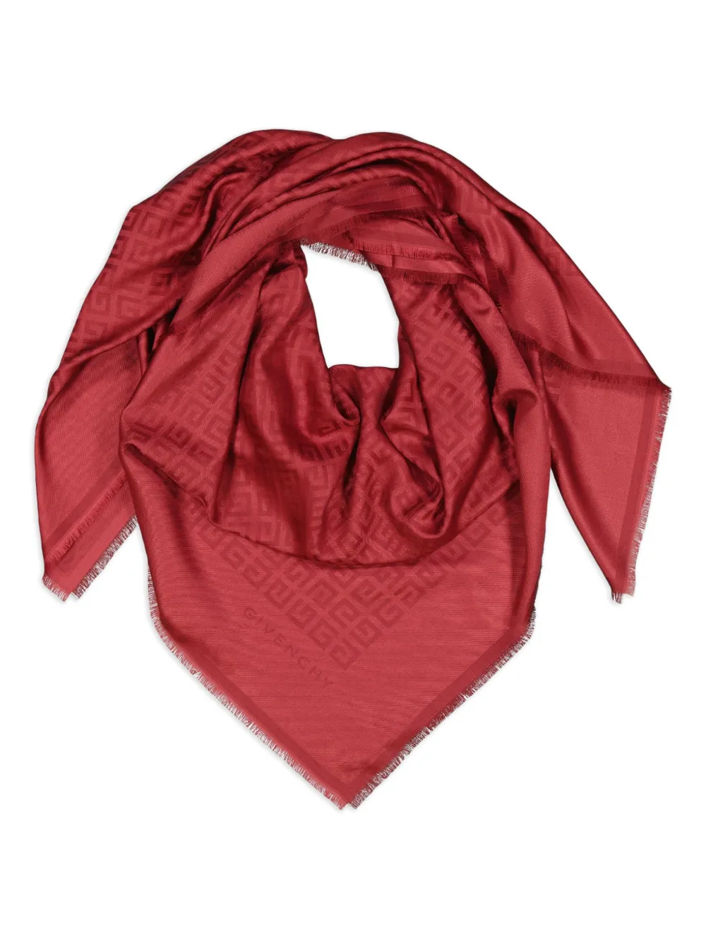 Givenchy Sjaal met 4G print Rood