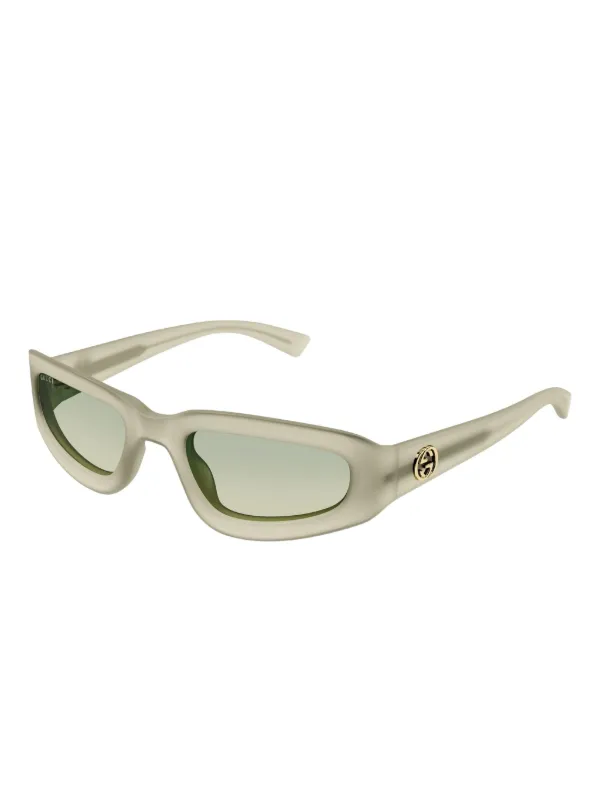 GUCCI ジオメトリックフレームサングラス Gucci Eyewear ジオメトリックフレーム サングラス | イエロー