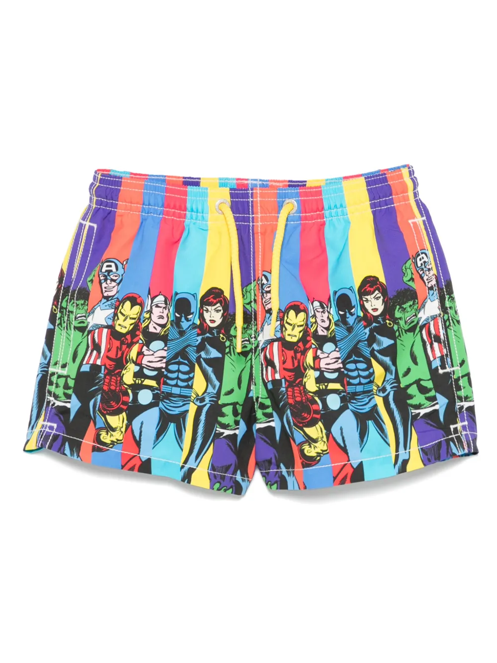 Mc2 Saint Barth Kids' X Marvel Comics Haiti Swim Shorts
