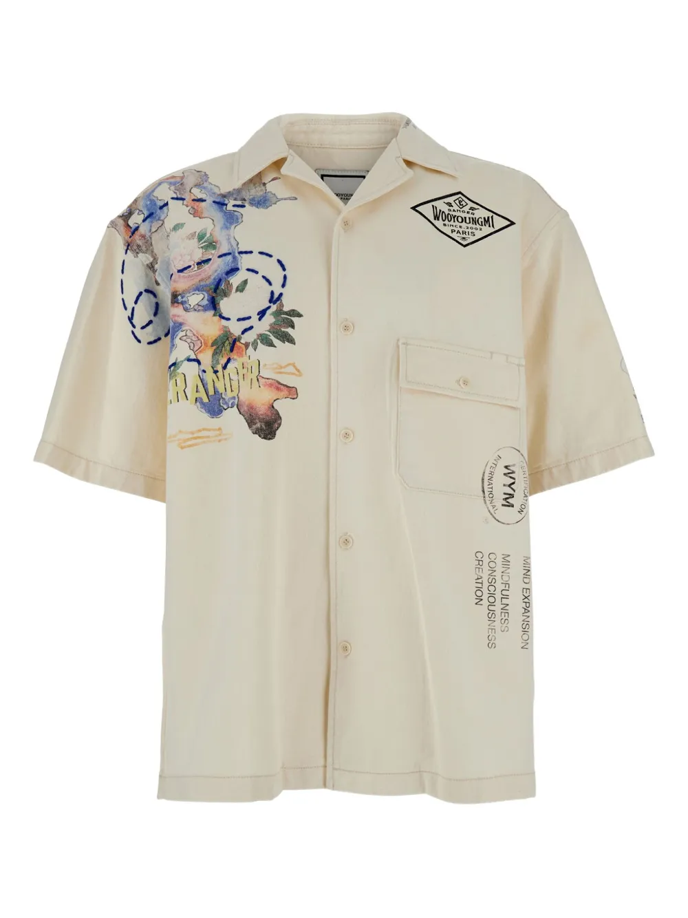 Wooyoungmi camisa bowling | neutro | Image 1