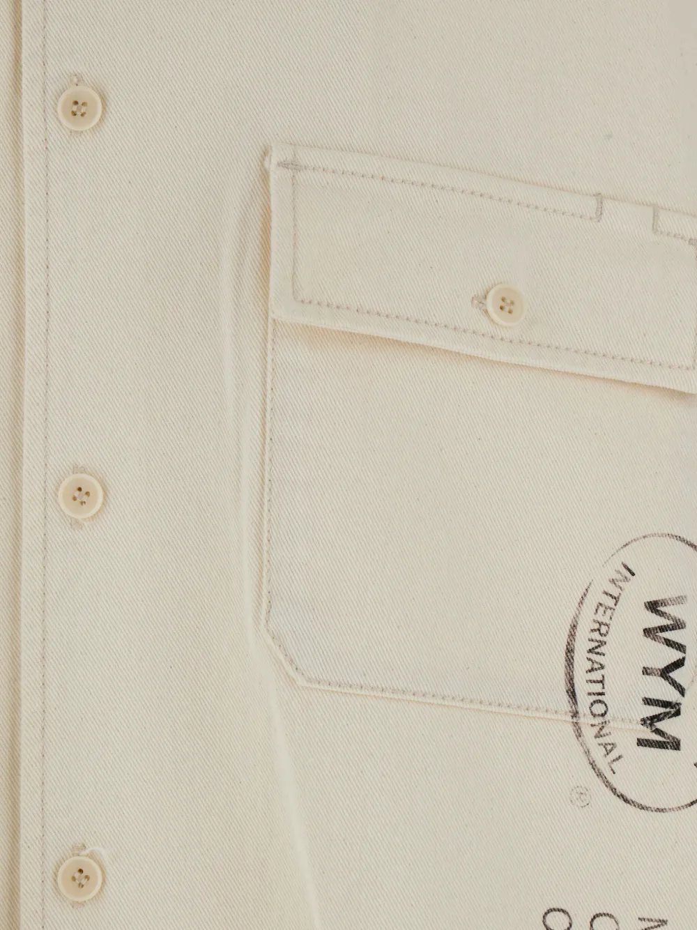 Wooyoungmi Beige Bowling Shirt With Cubab Collar And All-over Prints In Cotton Man In Neutrals
