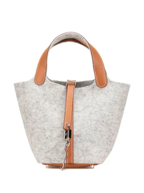 Hermès Pre-Owned bolsa de mano Picotin Lock 18 en piel Swift y Feutre 2020