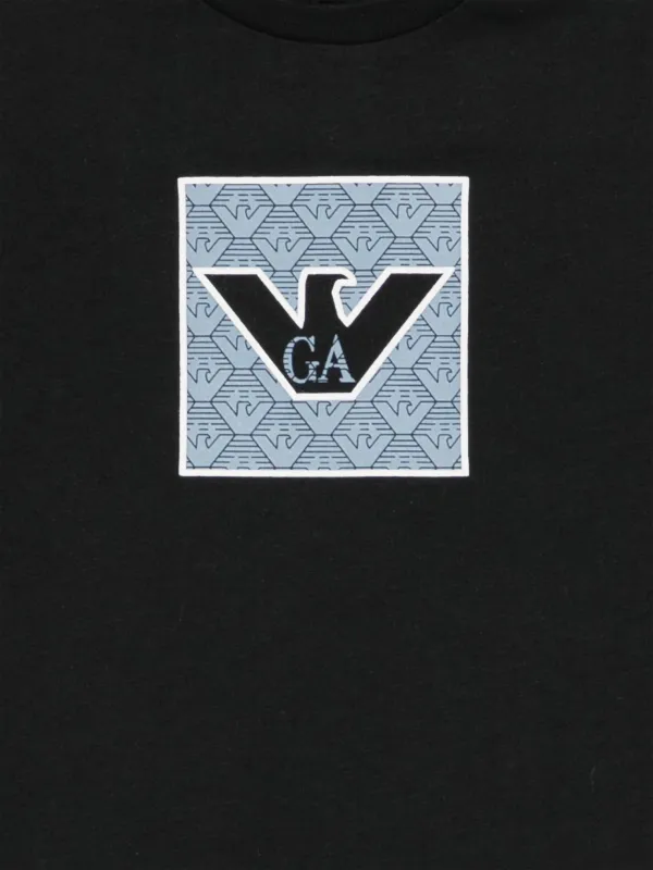 アルマーニキッズtシャツセット Emporio Armani Kids グラフィック Tシャツ セット | ブラック