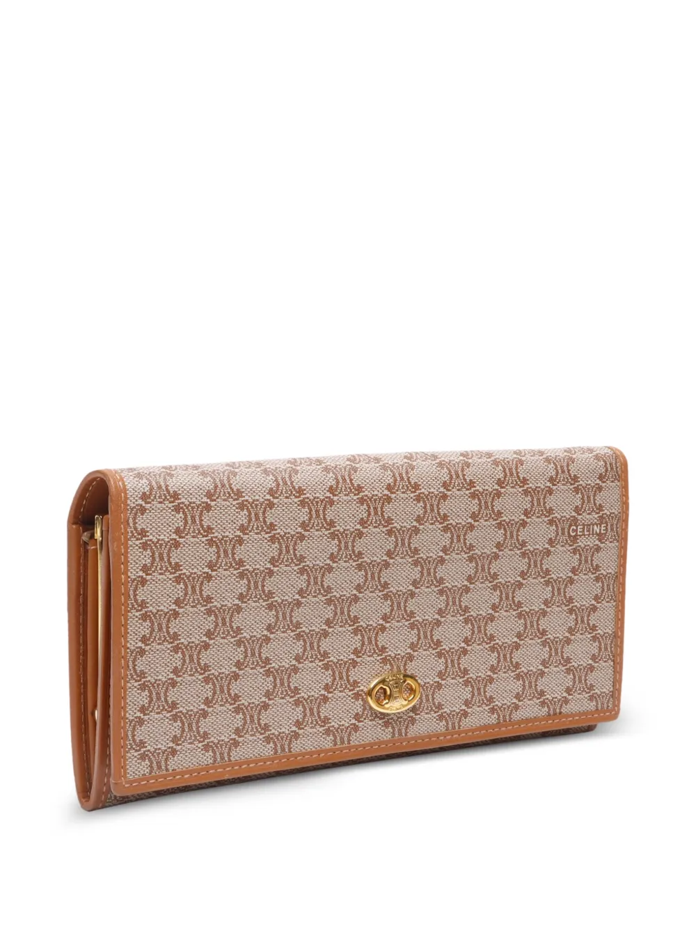 Pre-owned Celine 1990-2010 Macadam Wallet In Brown