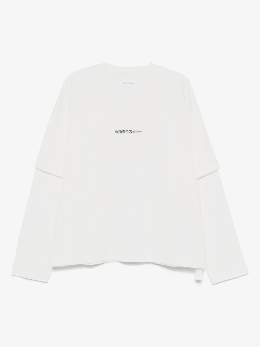 Peacemaker Oamc painted double-layer T-shirt | White | Image 1