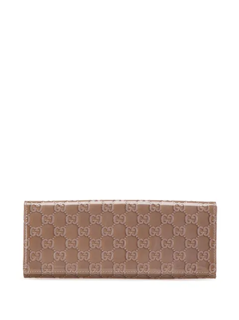 Gucci Pre-Owned 2016-2024 Patent Guccissima Broadway clutch bag