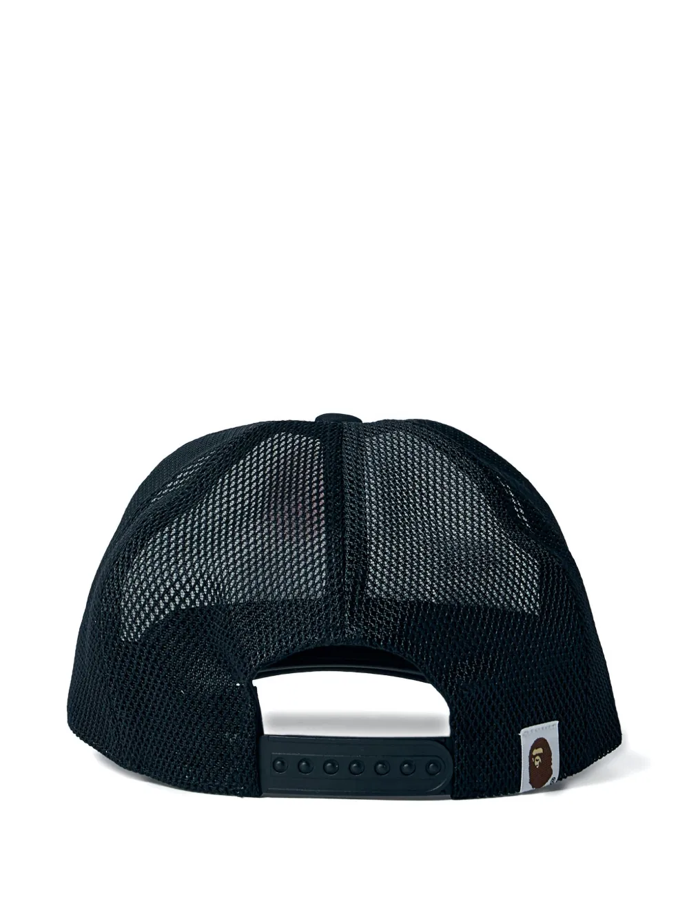 A BATHING APE Pet met logoprint - Zwart