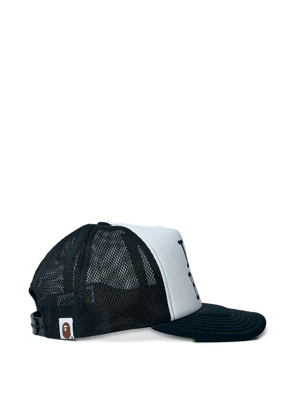 A BATHING APE Pet met logoprint Zwart