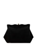 CHANEL Pre-Owned 1996-1997 CC Quilted Suede Kiss Lock clutch bag - Black