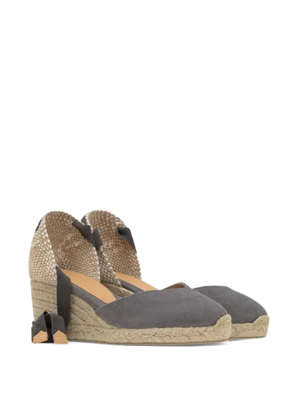 Castañer 70 mm katoenen espadrilles - Grijs