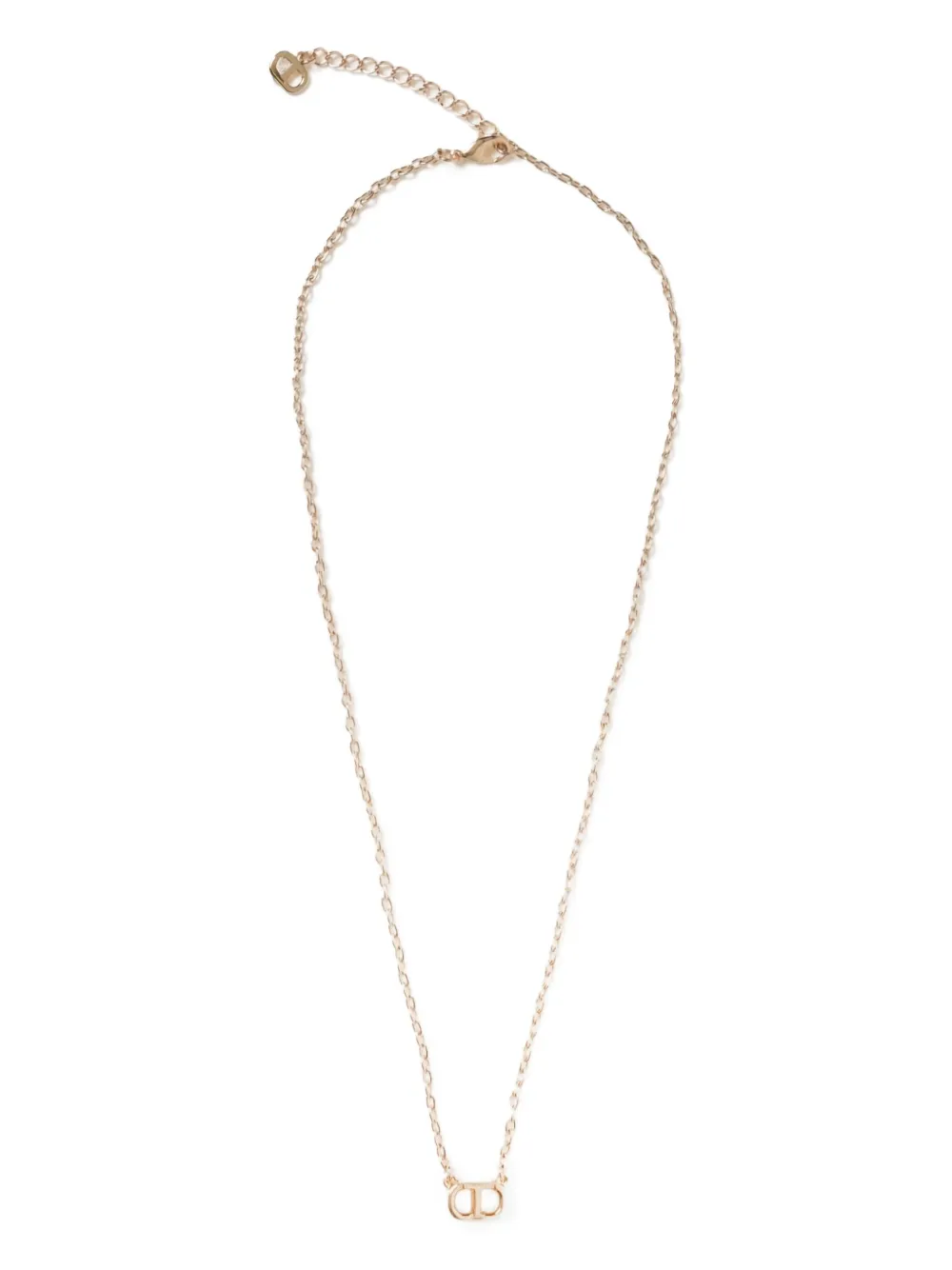 logo-plaque necklace