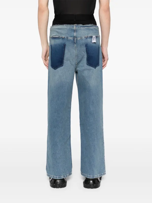 【関税込み】Prototypes ブルー ウエスト レギュラージーンズ PROTOTYPES Waistband Jeans | Blue | FARFETCH
