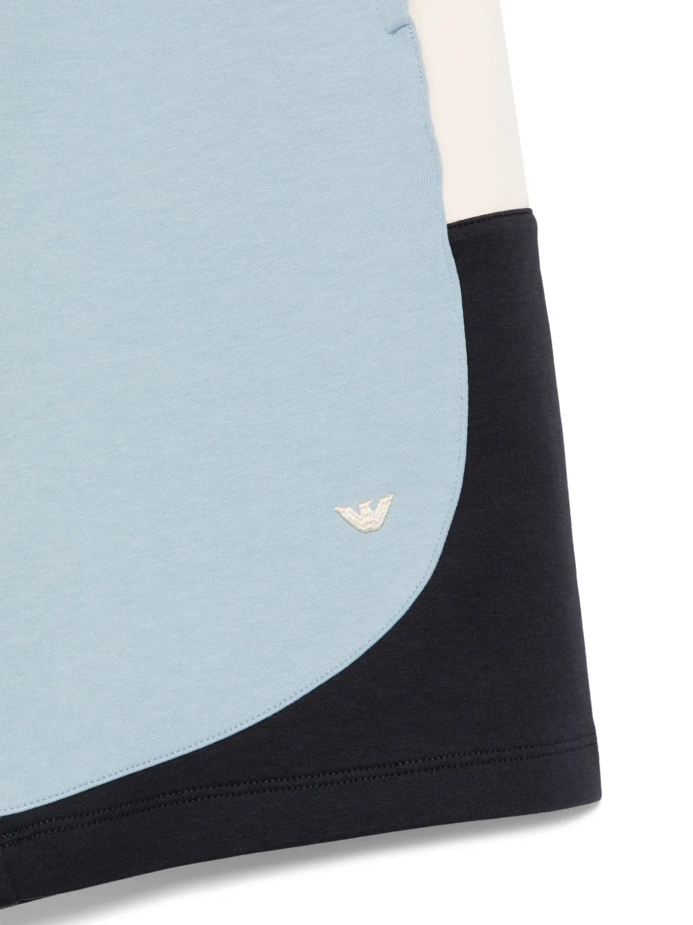 Emporio Armani Kids Shorts met colourblocking Blauw