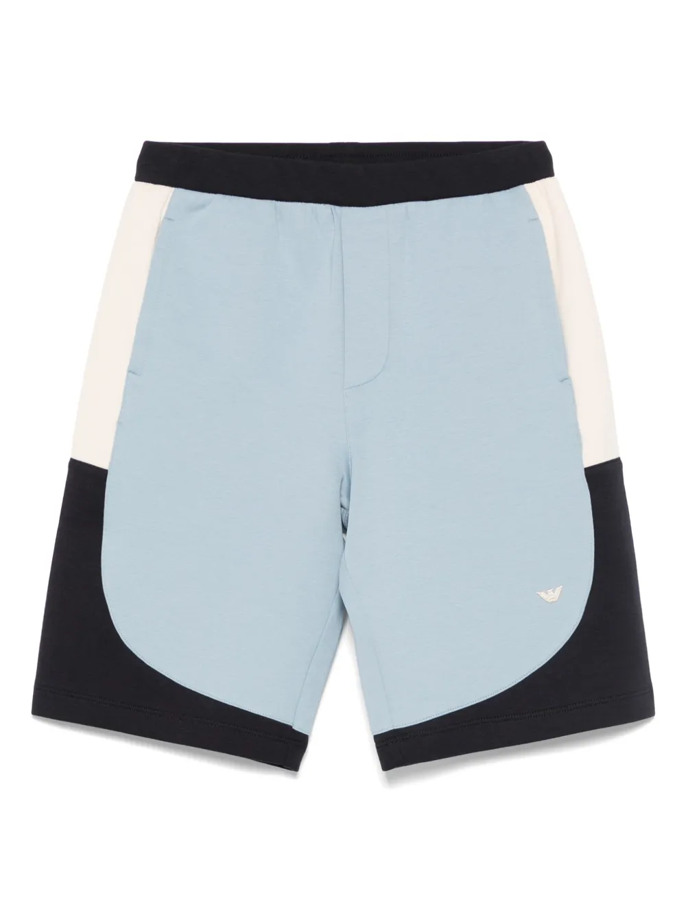 Emporio Armani Kids colour-block shorts - ブルー Emporio Armani Kids colour-block shorts - ブルー